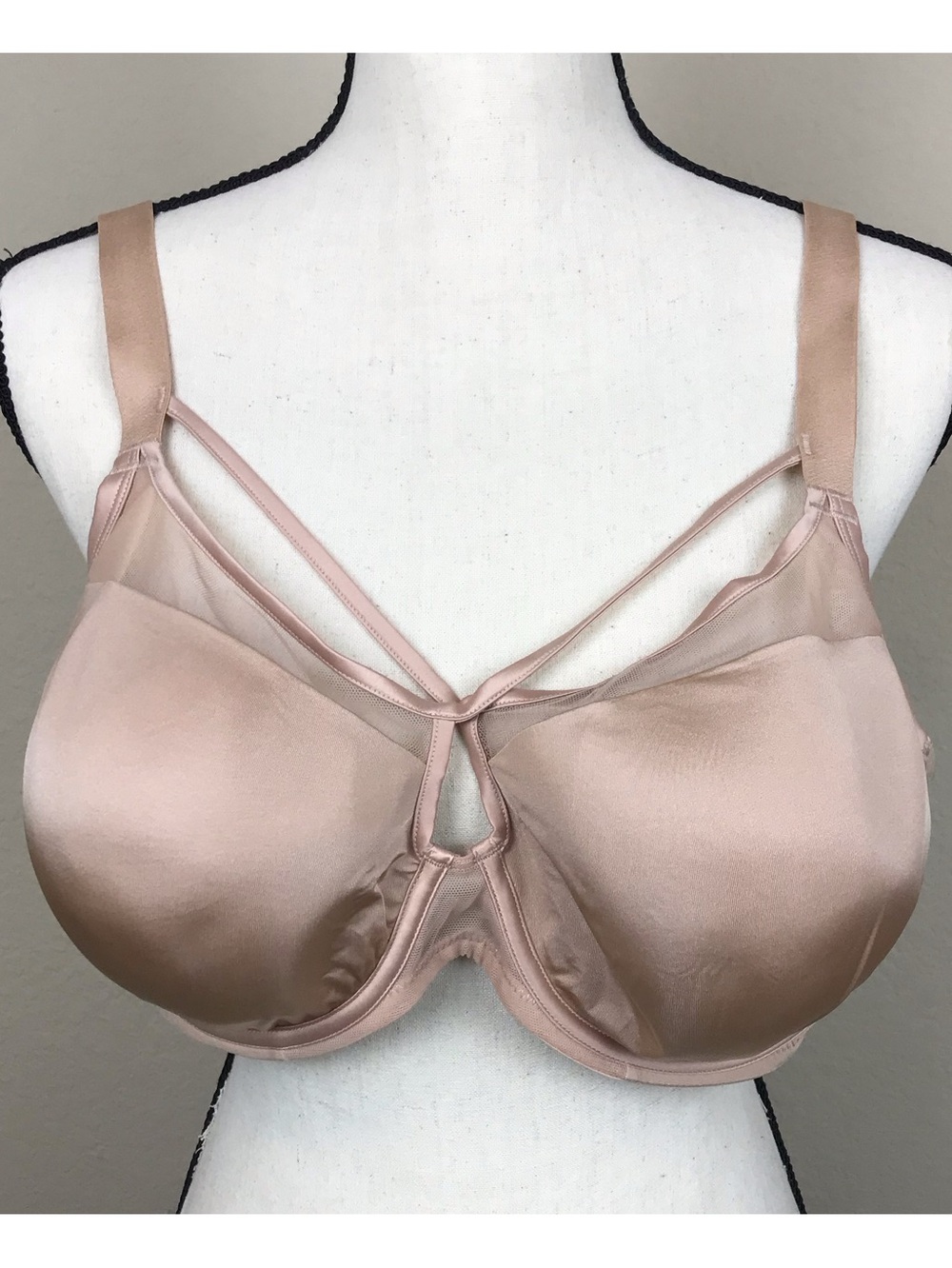 NWT Understance Peek-Proof FlexWire Contour Demi Bra Beige Nude 44D